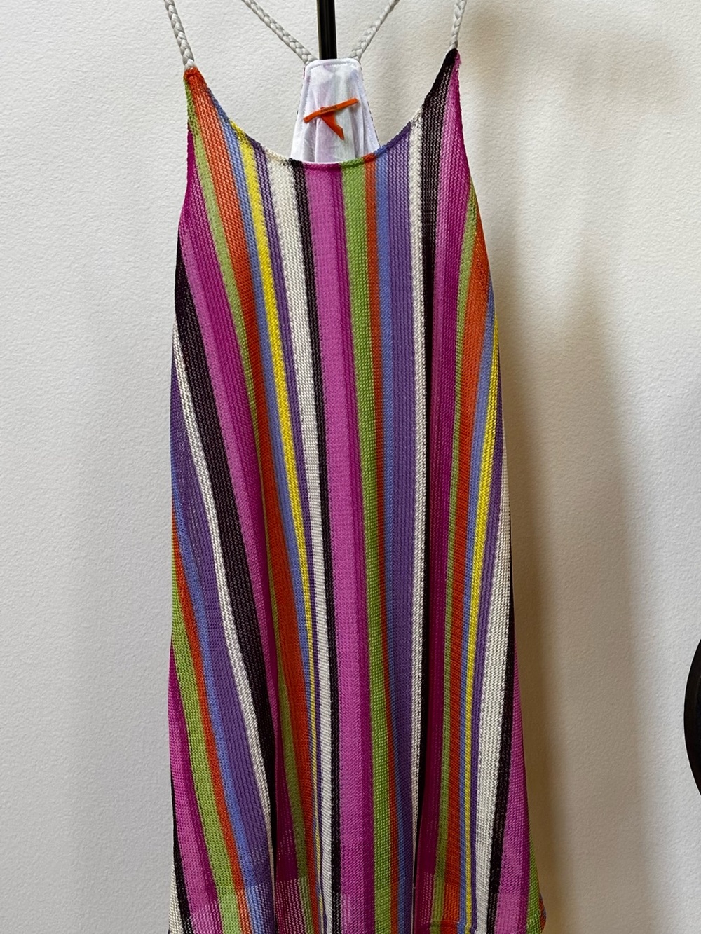 Panama Colorful Striped Knit Slip Dress